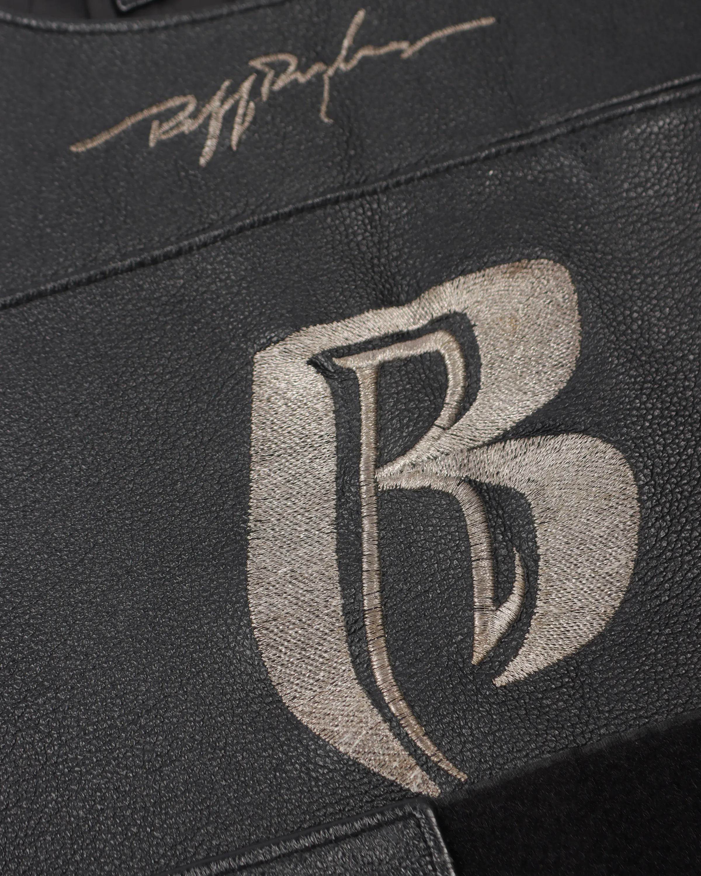 90s Leather Ruff Ryders Member Vest