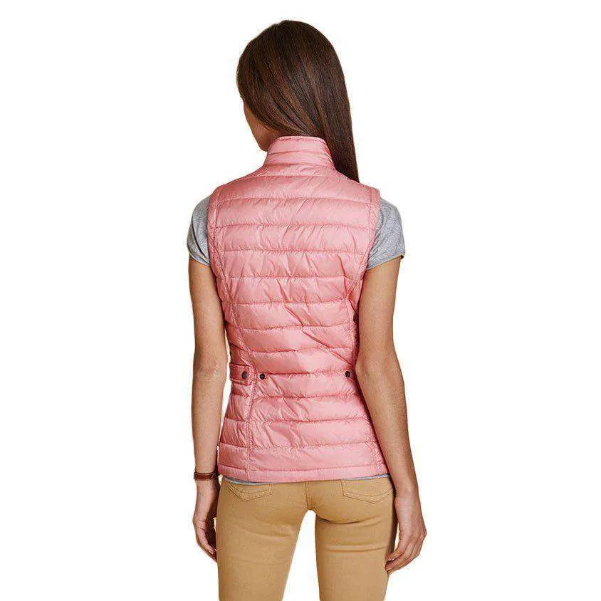 Alasdiar Quilted Gilet in Vintage Rose by Barbour