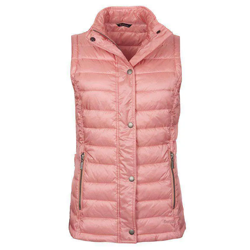 Alasdiar Quilted Gilet in Vintage Rose by Barbour