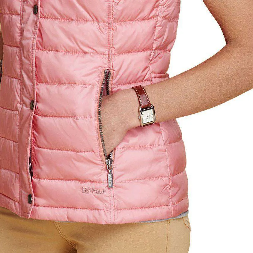 Alasdiar Quilted Gilet in Vintage Rose by Barbour