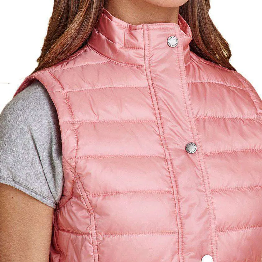 Alasdiar Quilted Gilet in Vintage Rose by Barbour