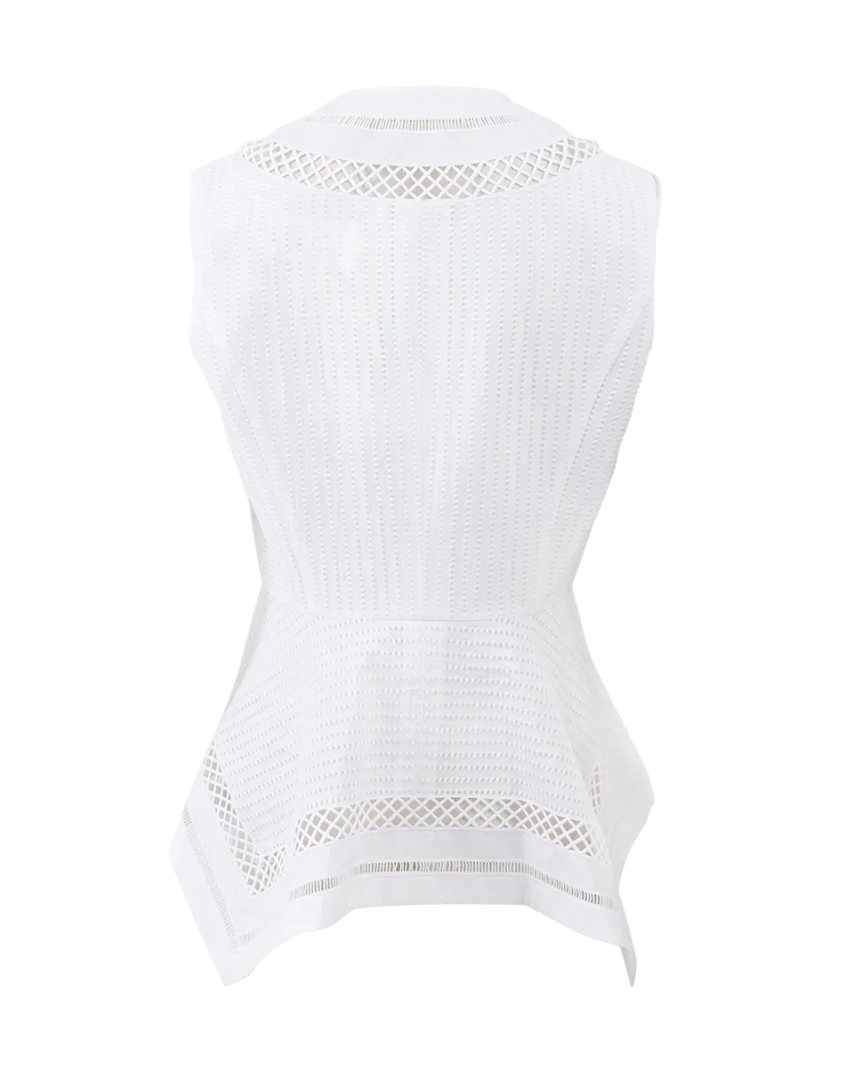 Asymmetrical Peplum Vest