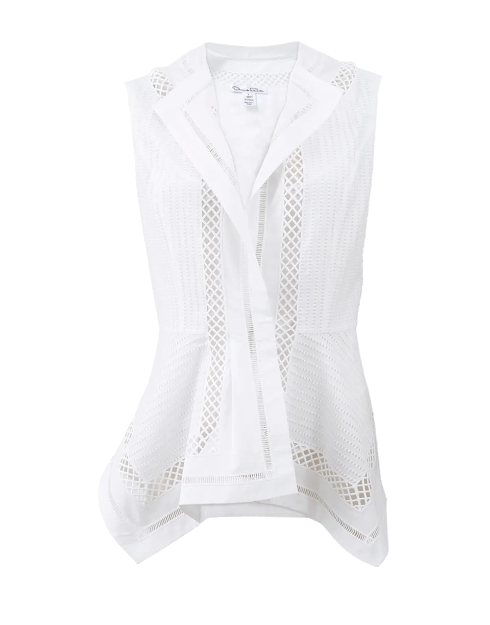 Asymmetrical Peplum Vest