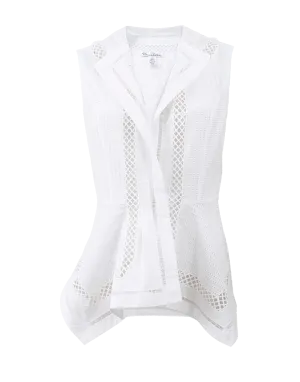 Asymmetrical Peplum Vest