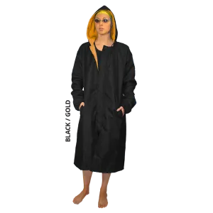 Black/Gold SS Swim Parka