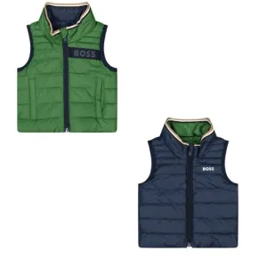 BOSS KIDS SLEEVELESS JACKET