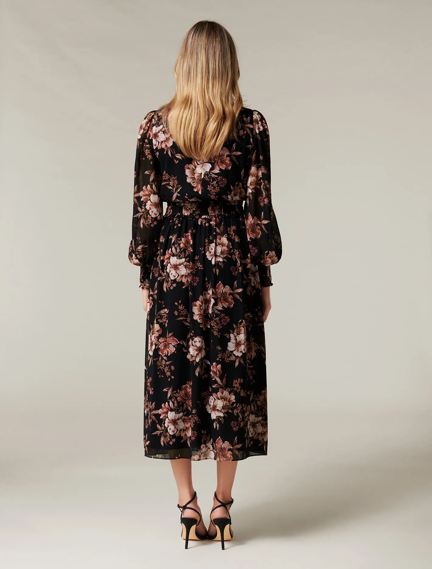 Gwen High Neck Midi Dress