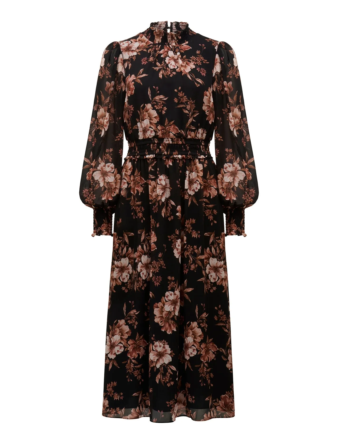 Gwen High Neck Midi Dress