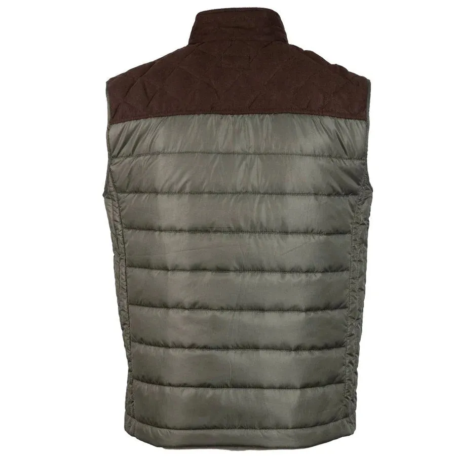 Hooey Men’s Vest Packable Olive/Brown