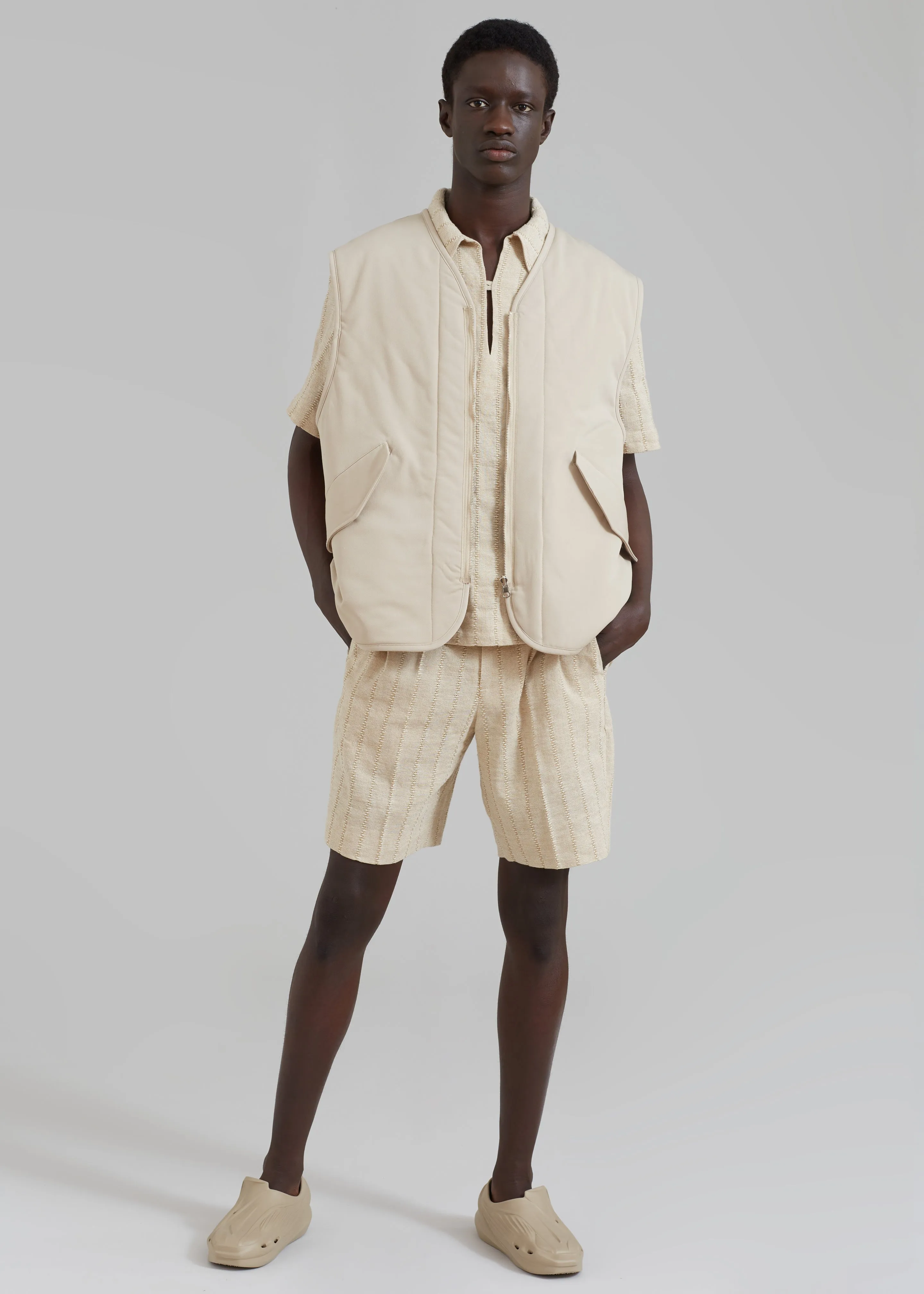 Lant Reversible Vest - Natural
