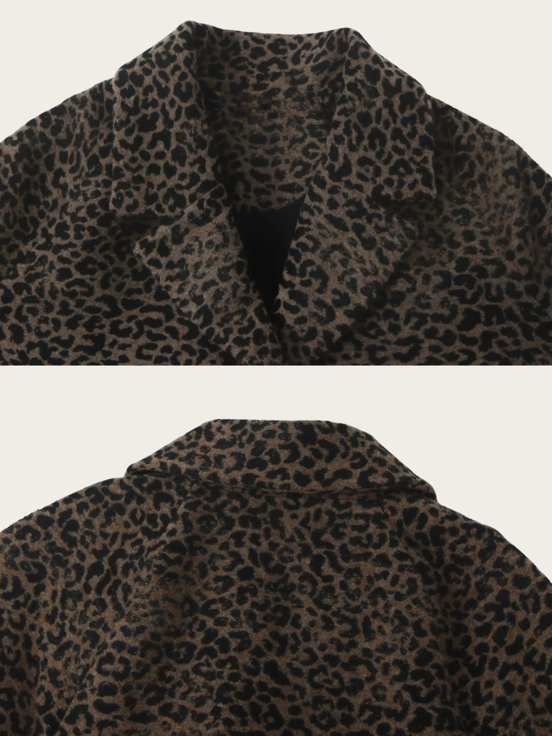 Livvy Leopard Print Long Coat