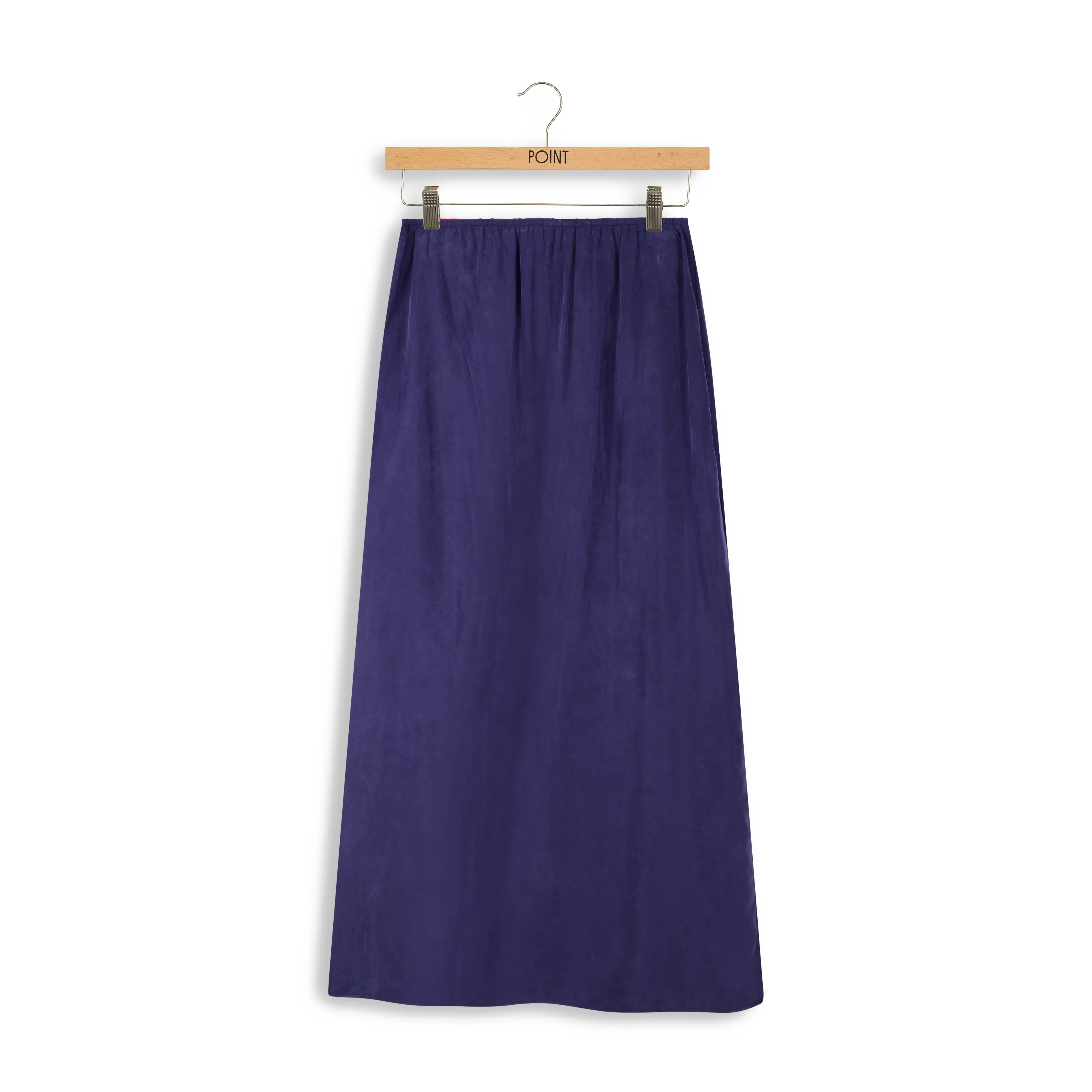 point suede aline slip skirt