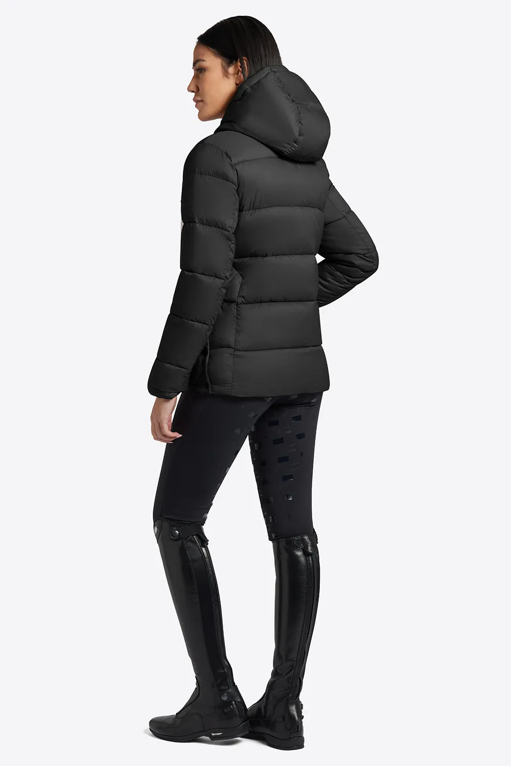 Quilted Puffer Jacket - Black