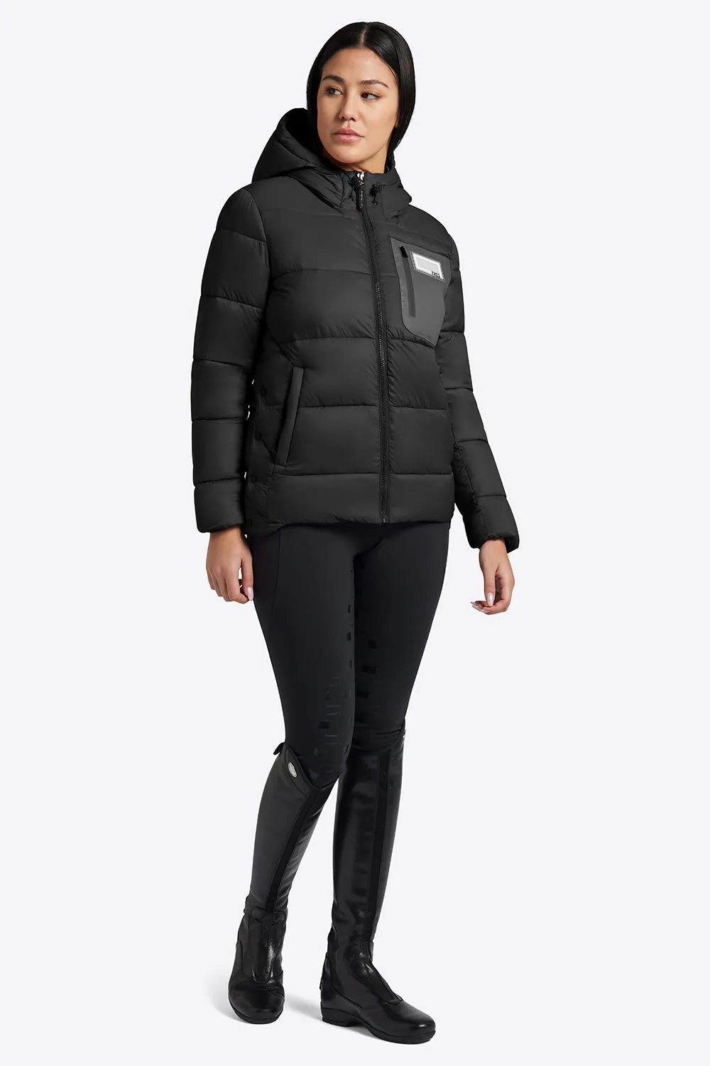 Quilted Puffer Jacket - Black