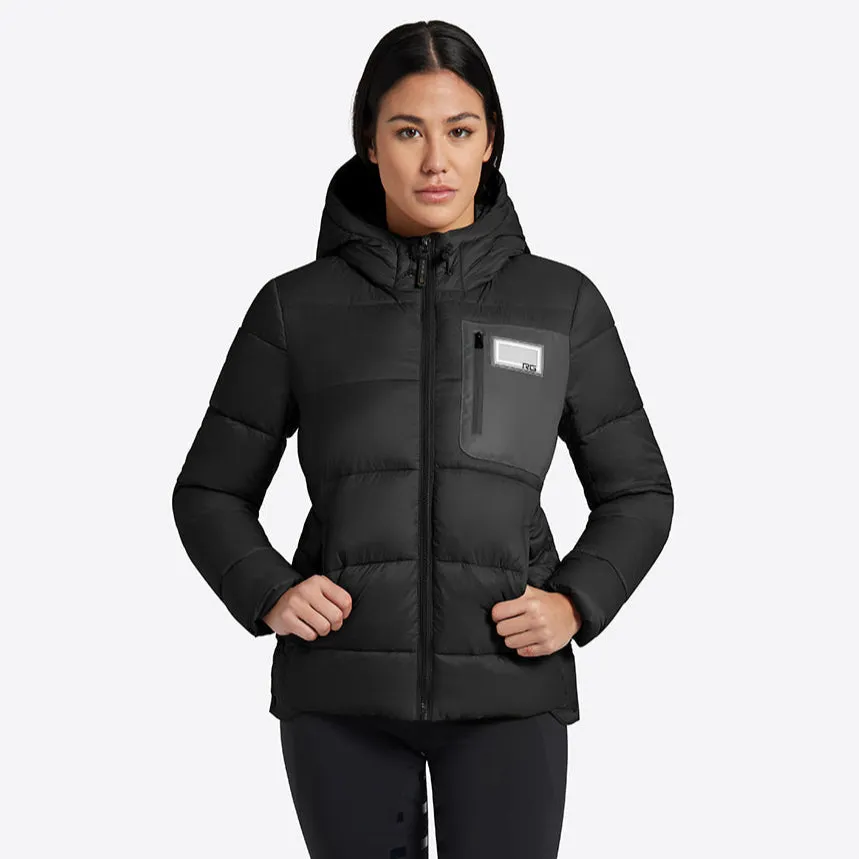 Quilted Puffer Jacket - Black