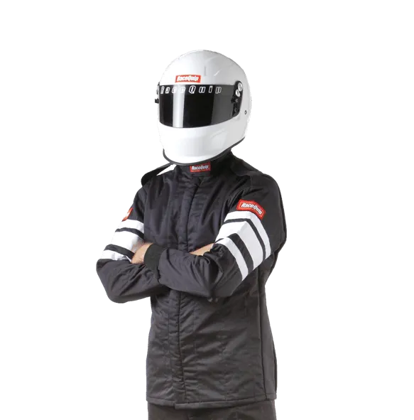 RaceQuip Multi Layer Fire Suit Jacket - Black - Medium Tall - 121004
