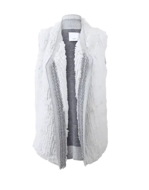 Sweater Back Fur Vest