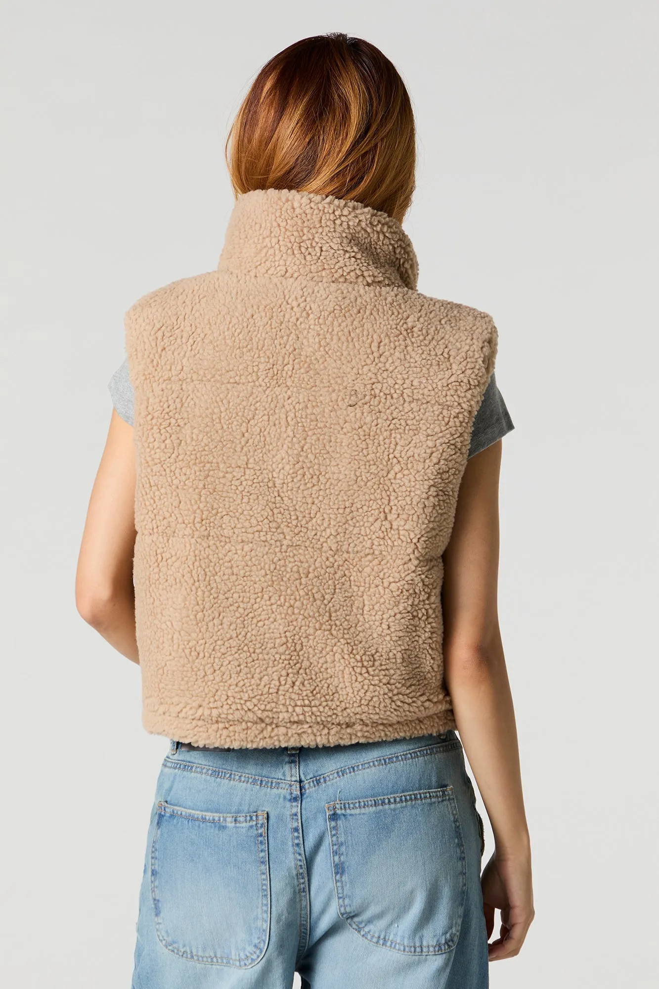 Veste bouffante en Sherpa