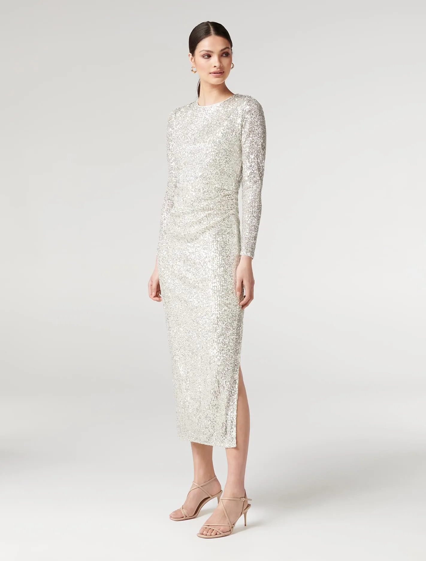 Winona Sequin Column Midi Dress