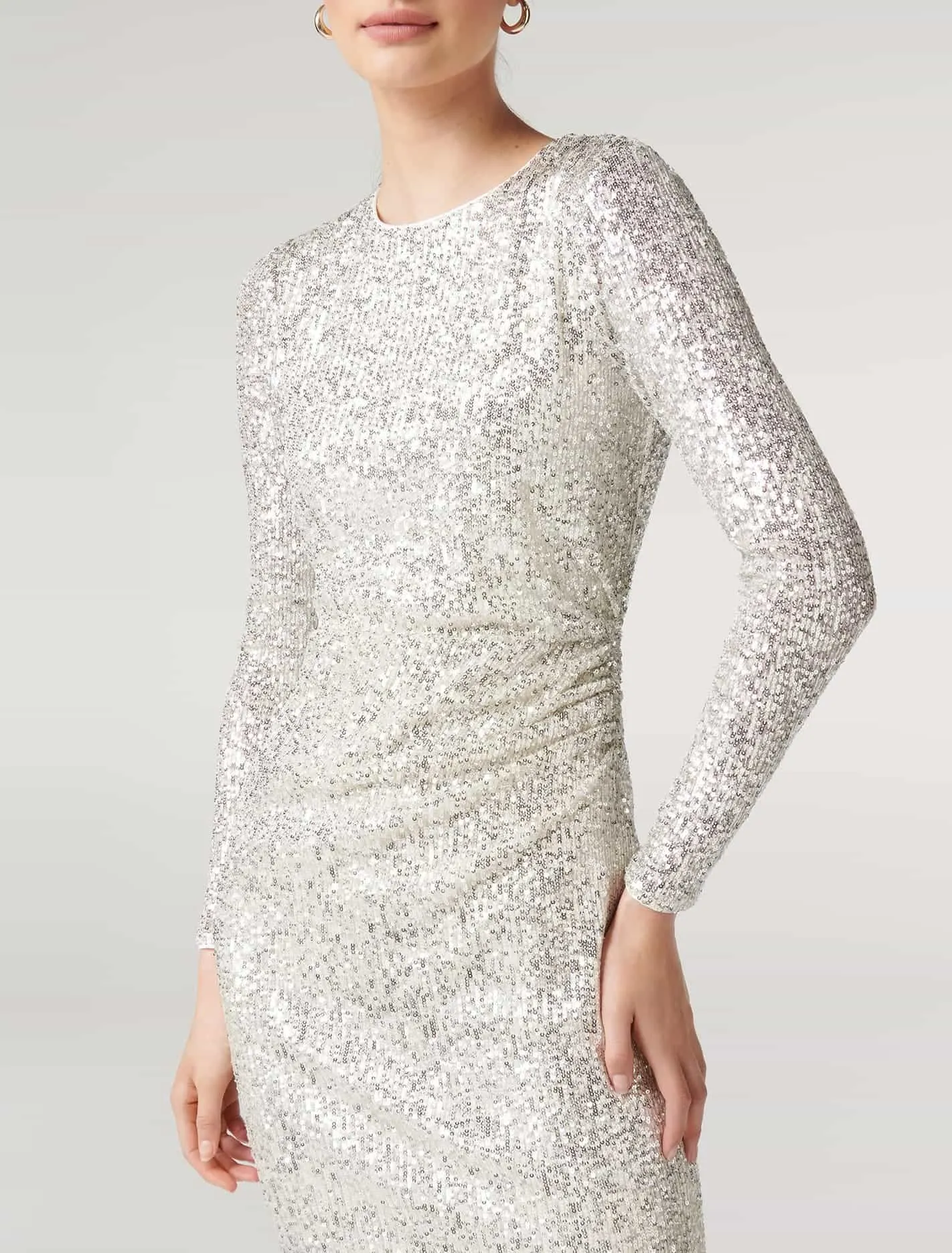 Winona Sequin Column Midi Dress