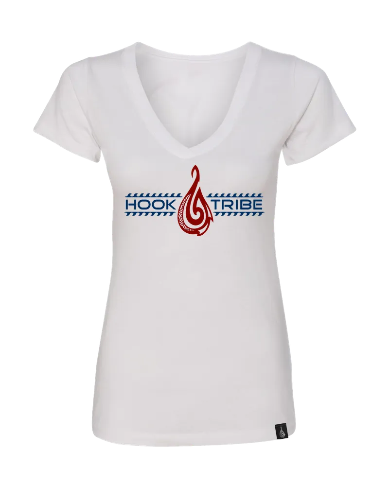 Women's Hook Tribe Nation V-Neck Tee