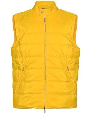 Yellow Quilted Vest